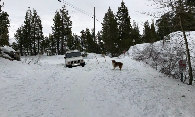 Illustration for article titled A Tesla Engineer's Jeep Ended Up Under 10 Feet of Snow for Months and It's Still There